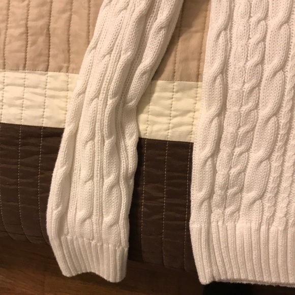 NWOT white knit cotton sweater! - Picture 4 of 6